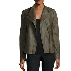 T Tahari Kelly Zip Up Leather New With Tags